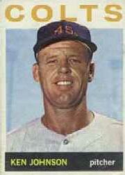 1964 Topps Baseball Cards      158     Ken Johnson